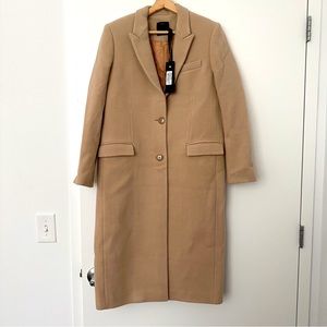 NWT Pinko Wool Coat Beige